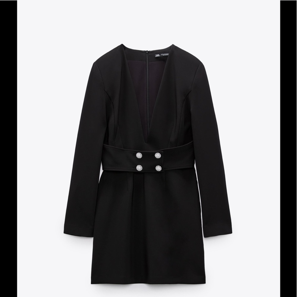 ZARA PEARL BOTTON BLAZER DRESS SIZE M, L ,XL